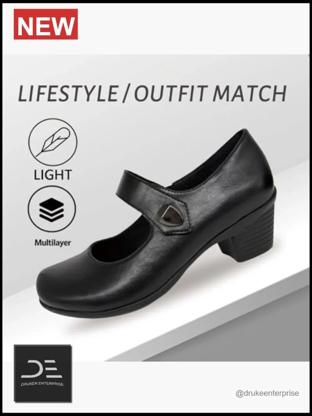 Low Heel Pumps, Comfortable Slip-Ons Casual Work Office Round Toe Dressy Shoes